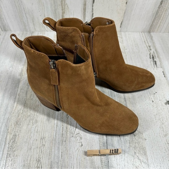 Blondo Women's Siena Boot Waterproof Block Heel Black Leather Zip Bootie #1288 - Picture 4 of 14